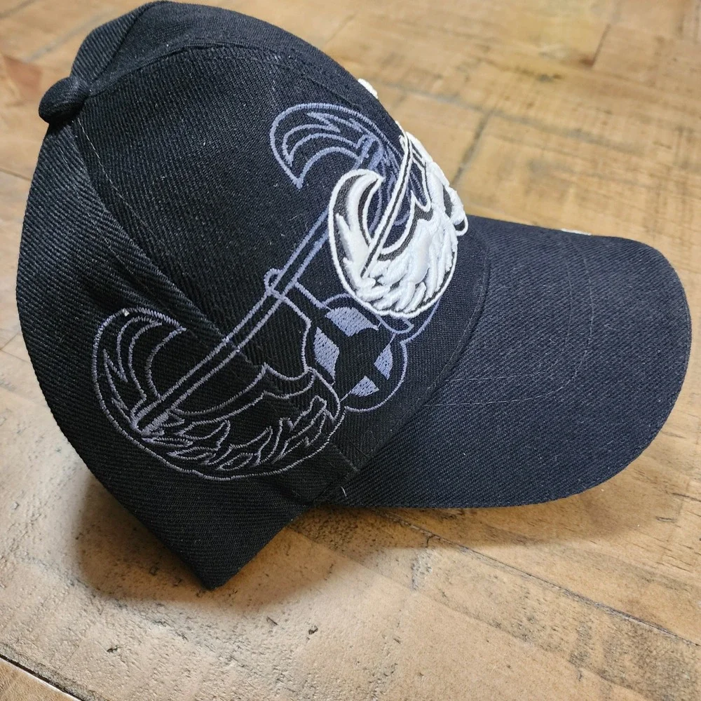 Santo Cap Mens Air Assault Military Hat Black Embroidered‎ Baseball Cap OSFA